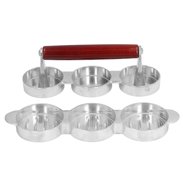 Hamburger Press Patty Form Mini Burger Press Maker för Utomhus Picnic Camping Grill