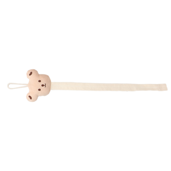 Hårspennerholder Jenter Klips Organizer Henger 73cm/28.74in Bomullsrep Flette for Hårtilbehør OppbevaringKhaki Bjørn