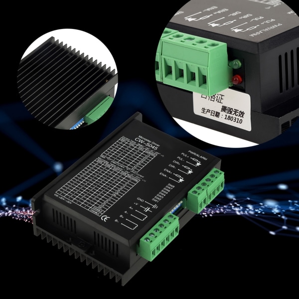 1 st stegmotor Microstep-drivrutin CW-5045 4,5A 24V-50VDC för CNC-hybridmotorer
