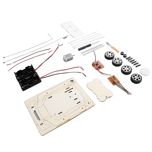 DIY Trådlös Fjärrkontroll Bil Trä RC Bil Modell Kit för Pojkar och Flickor Tonåringar och Vuxna