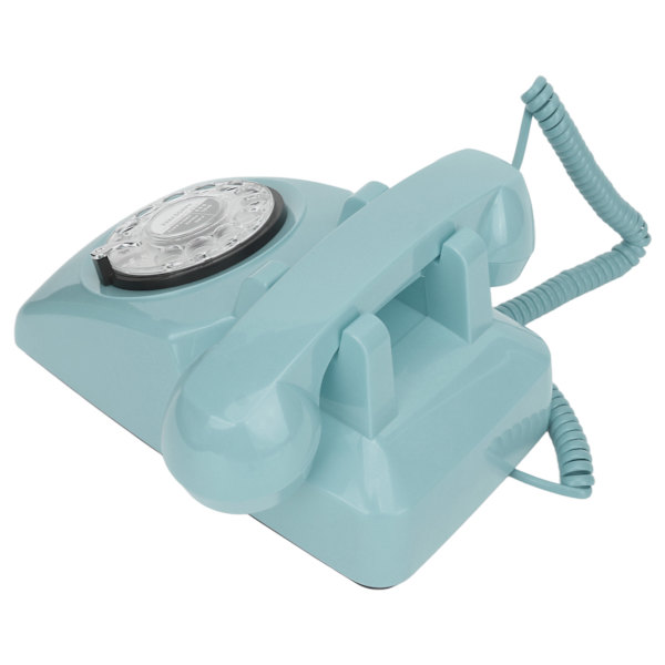 Roterende fastnettelefon Retro gammeldags vintage hjemmetelefon med mekanisk ringetone og højttalerfunktion