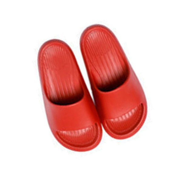 EVA Duschtofflor Slide Sandaler Duschskor för Badrum Pool Strand för Kvinnor och Män Röd 35-36