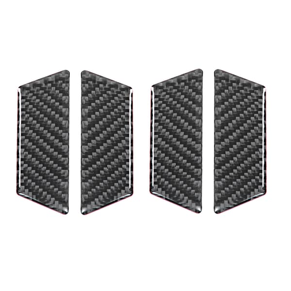 4 st/set kolfiber interiör dörrskålsramskydd för vänsterstyrd VW Touareg 2011-2018