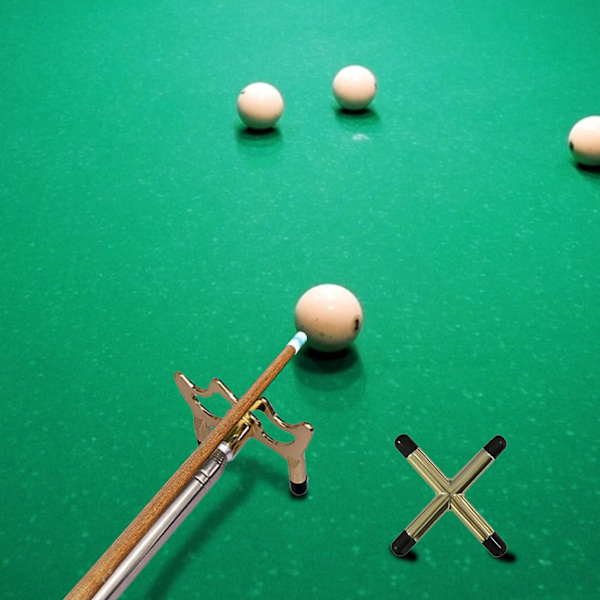 Retractable Billiards Pool Cue Stick Bridge with Removable Bridge Head Billiards Pool Cue Accessory