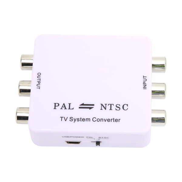 PAL/NTSC Format Converter Mini PAL NTSC Mutual Conversion Converter -sovitin DVD-soittimelle/tallentimelle ja erilaisille TV-järjestelmille