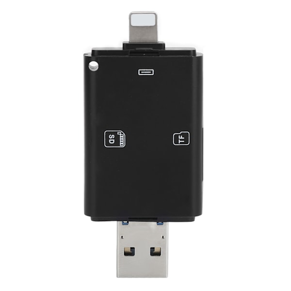 3-i-1 hukommelseskortlæser, bærbar USB 1.1/2.0, antimagnetisk, stødsikker, slidstærk til iOS-telefon