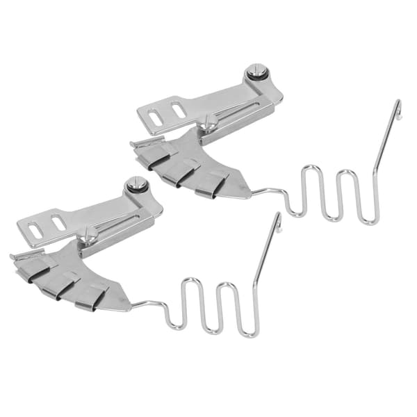 2 stk. låsesting symaskinebinder 30 mm 4 i 1 spejl rustfrit stål dobbeltfoldbinder til flad symaskine