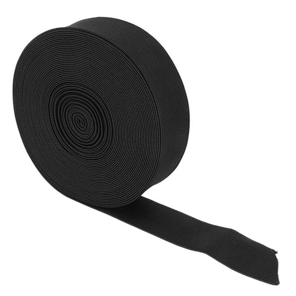 Elastiskt band 10 yards svart 3,5 cm/1,4 tum bredd tjockare DIY skärning bekväm andningsbar sy elastisk rulle för hantverk