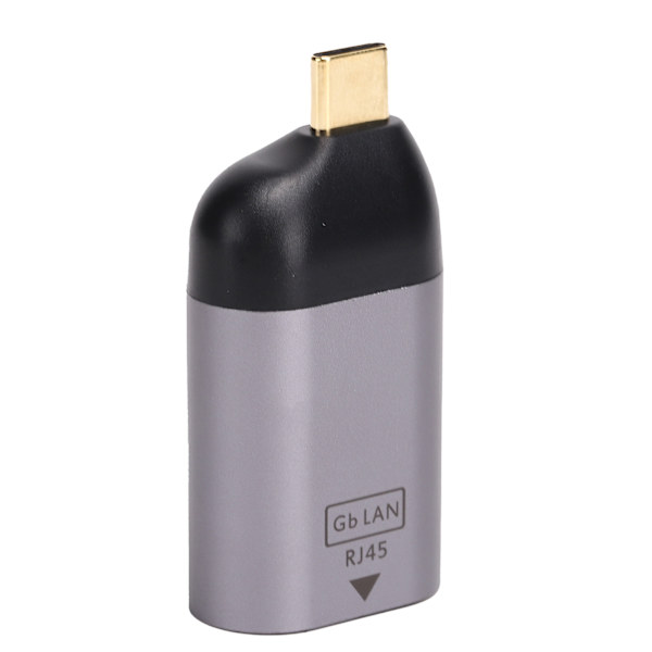 Typ-C till RJ45-adapter i aluminiumlegering, bärbar 1000 MBPS-omvandlare, elektroniska komponenter