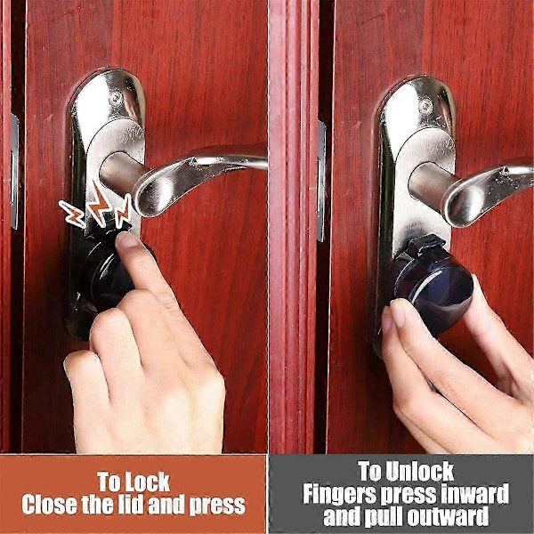 4 Pak Deadbolt Børnesikring, Børnesikker Deadbolt Dækning, Dørsikkerheds Deadbolt Lås kompatibel med Børn