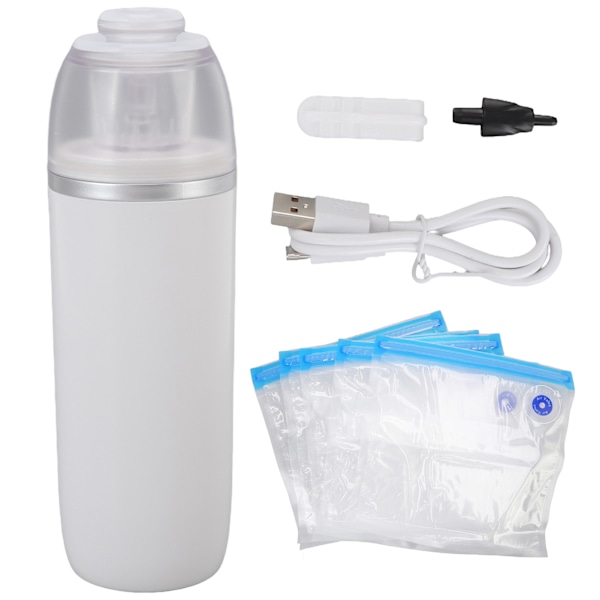 Vacuum Compressed Pump Handheld Mini Automatic Household Air Pump With Freshness Retaining Bags for Kitchen