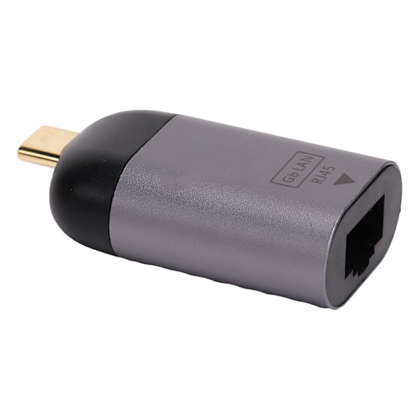 Type-C til RJ45-adapter i aluminiumlegering, bærbar 1000 MBPS-konverter, elektroniske komponenter