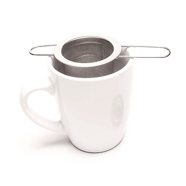 2 Pakke Rustfrit Stål Te-Infuser Kurve til Løse Te Lange Håndtag Fin Masket Diffuser til Krus