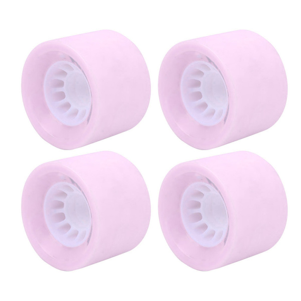 4 stk./sæt PU holdbart Longboard Dance Board Skateboard udskiftningshjul tilbehørpink
