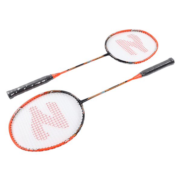 1 par badmintonketsjer i carbonlegering - integrerede badmintonketsjere med opbevaringspose til træning og konkurrence