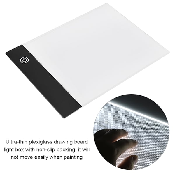 Ultratunn A6 LED-bräda - USB flipboksats för barn för handritning och konsttillbehör