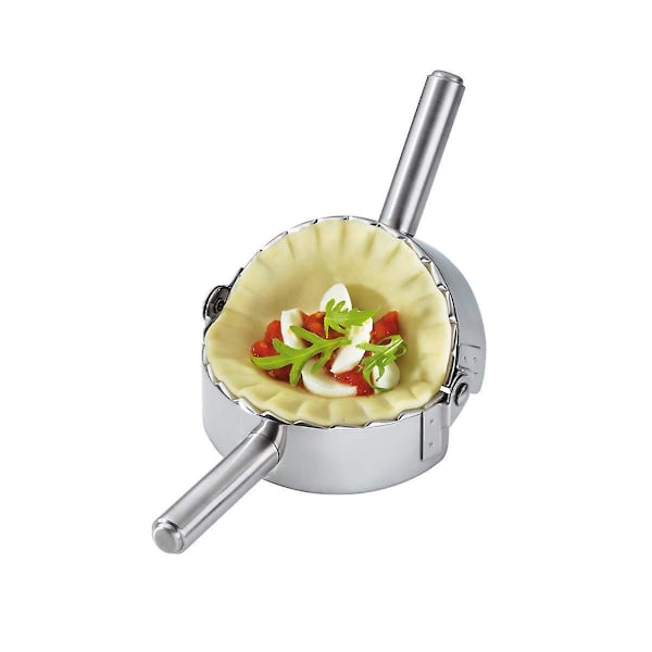 Ravioliform i rustfritt stål - Kjøkkenutstyr for dumplings og bakverkdeigskutter (4,75 tommer)
