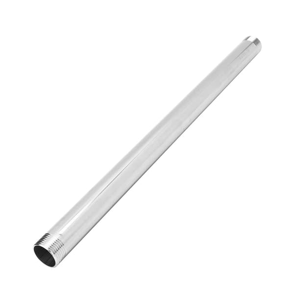 Rustfrit stål han gevindrør nippel adapter fittings VVS-system tilbehør 50cmG1 han gevind forlængerstang 50cm
