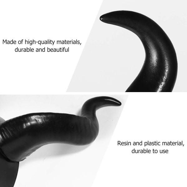 Halloween Horn Pannebånd Cosplay Ox Bull Hair Band for Party Dress Up Festival Fotorekvisitter Animal Headpiece Maskerade