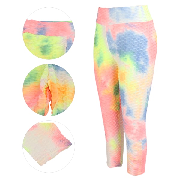 Andningsbara Sport Leggings Butt Lifting Quick Dry Elastiska högmidjade yogabyxor för kvinnor
