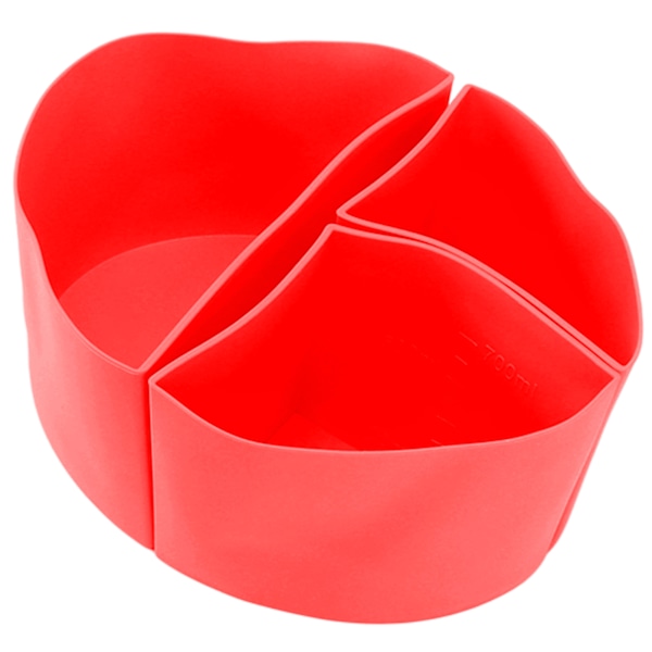 3 i 1 Slow Cooker Liner 6QT Silikon Gryte Divider Enkelt å Rengjøre Slow Cooker Tilbehør Koke Liner for Hjem Restaurant Rød