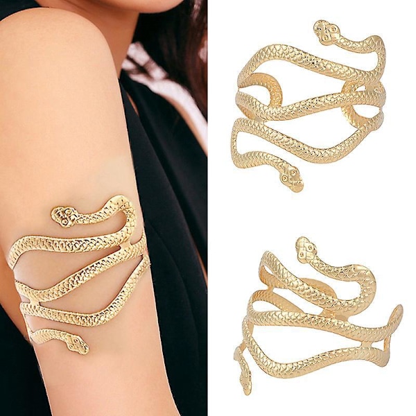 Slange Armbånd Slange Overarmsarmbånd Slange Armbånd Cleopatra Kostume til Kvinder Guld Manchet Armbånd til Kvinder Overarmsbånd Europæisk og Amerikansk