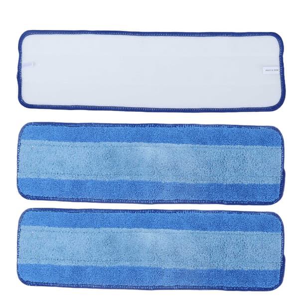 3 STK Våd Tør Dobbelt Anvendelse Moppeklude Refills Genanvendelig Mikrofiber Moppepude til Bona Moppe Gulvrengøring
