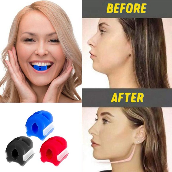 Jaw Exerciser Silikon Ansiktstränare Hakan Exerciser Chin Line Trainer Chin Exercise Device för kvinnor män