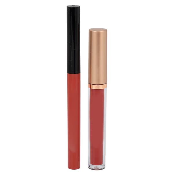 Matte Flydende Læbestift Læbeblyant Sæt Vandtæt Langtidsholdbar Lipgloss Makeupsæt