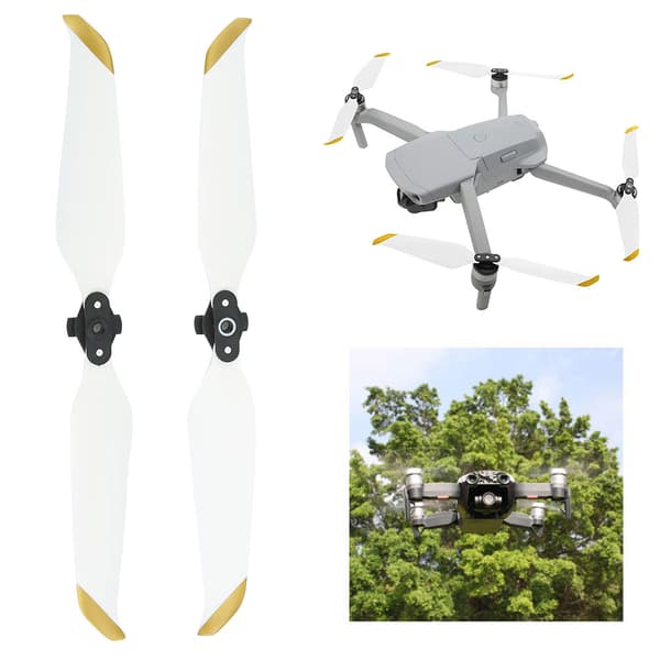 2 stk Plast-Reservepropeller 7238F Dronetilbehør Passer til DJI Mavic AIR 2 Drone Hvit