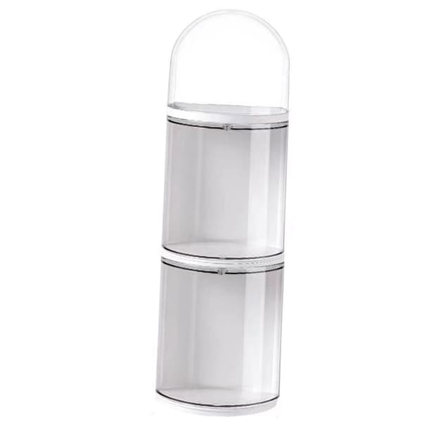 Figur Förvaringslåda Transparent Väggmonterad Dockfigur Displaylåda Utställningslåda 3 Lager 11x35.5cm