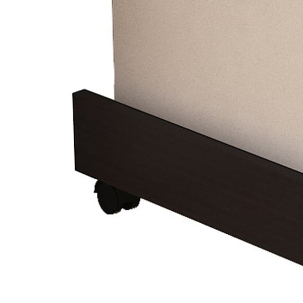 Computer Tower Stand Universal Mobil Træ Ergonomisk Bredere Afrundede Hjørner PC Desktop Stand med Ruller Sort