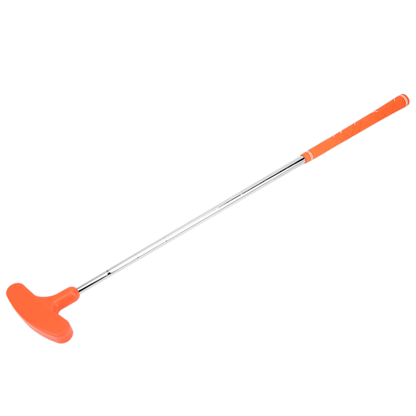 27 tuuman minikaksipuolinen golfputteri sisäharjoitteluun, pehmeä kumipääputteri lapsille, oranssi