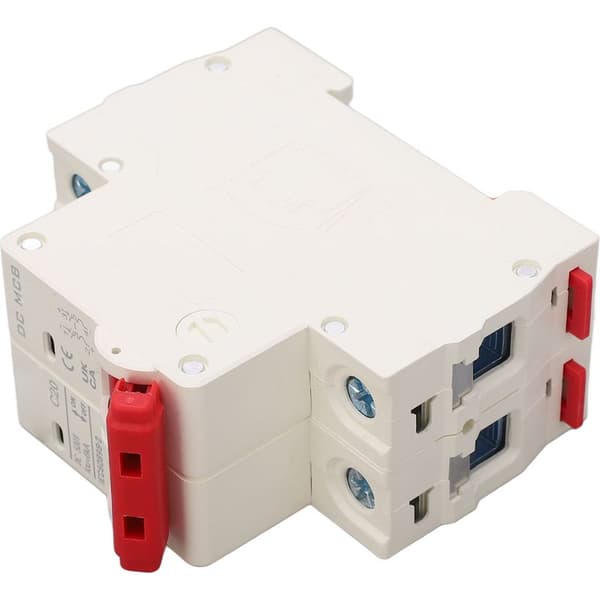 Mini DC 20A 500V modulær 2P afbryder, brydeevne 6000A, beskyttelse til kontinuerlig kredsløb.