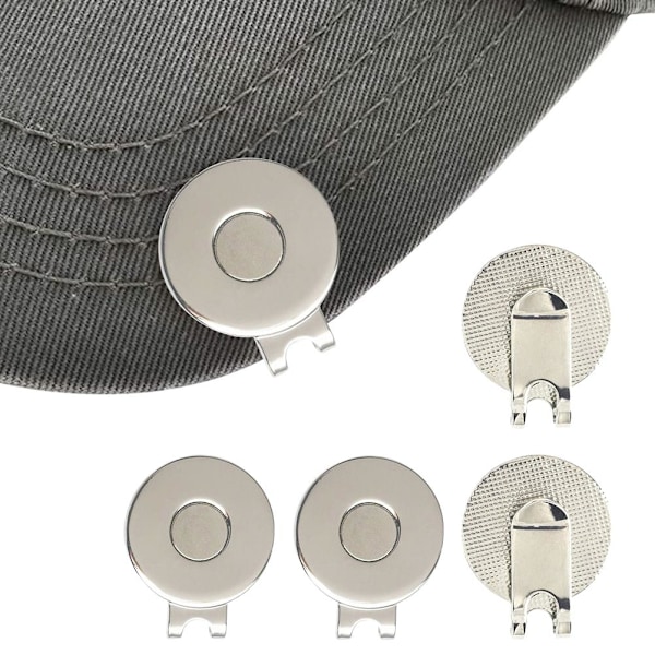 4 kpl pallomerkkiä Advanced Disc Hat Ball Marker Holder Hat Clip er lahjat urheilukentän lisävarusteet hanskoille hatuille laukuille