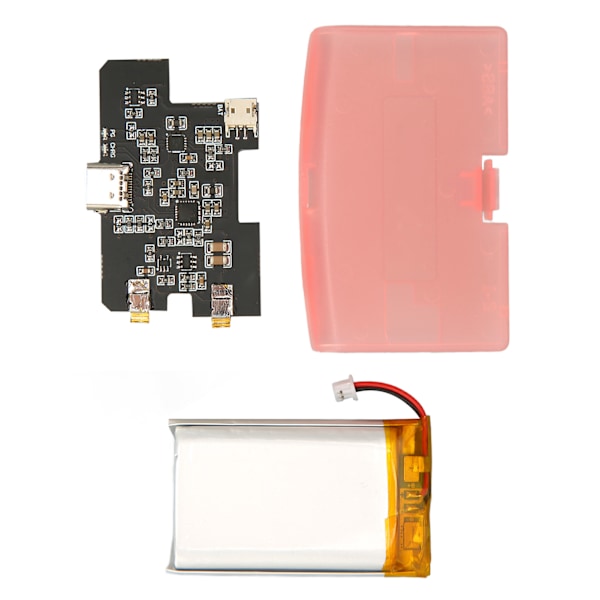 Game Boy Advance -käsikonsolille tarkoitettu Li-ion-akku 1500 mAh, yleismallinen Type-C-liitäntäinen ladattava akkumoduuli GBA:lle