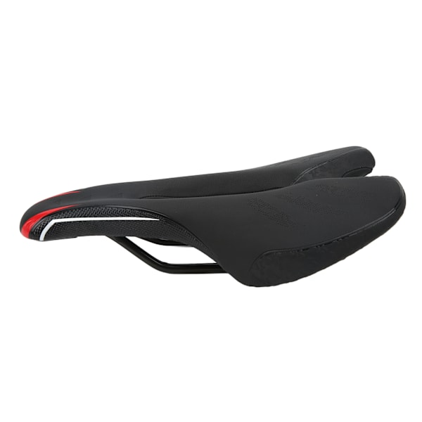 Cykelsadelsskydd Hög Elastisk Mountaincykel ihålig sadelkudde Andningsbar sadel dyna Svart och röd
