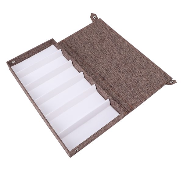 Eyeglasses Collector 6 Slots Multiple Eyeglass Opbevaringsetui Box Organizer til Kvinder Mænd Brug Kaffe