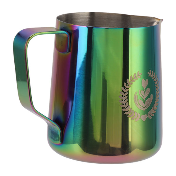 Melkeskummerkanne 600ml Ørnespyle Kaffe Melkeskummerkopp Matkvalitet 304 Rustfritt Stål Skumkanne med Skala Fargerik
