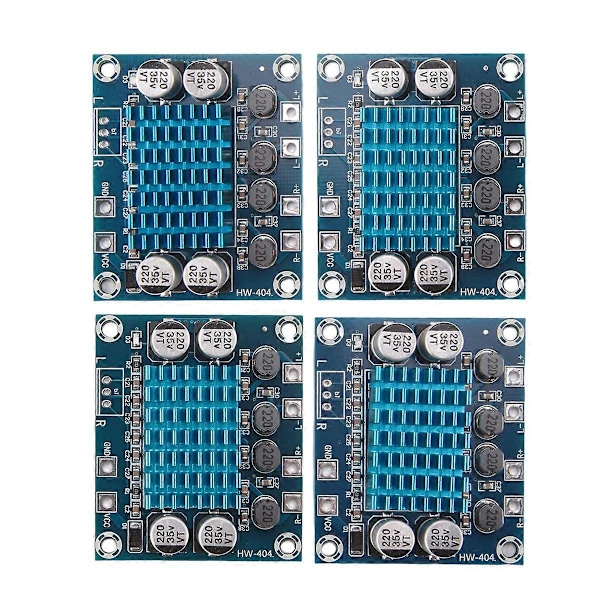 4 stk. 30W+30W 2.0 Kanal Digital Stereo Audio Effektforstærkerkort