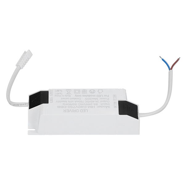 30W LED Driver Konstant Strøm 750mA LED Lys Transformer Input AC85‑265V Output DC24‑40V