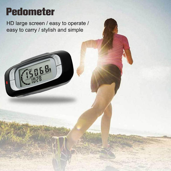 Walking 3D skridttæller med klip nøjagtig skridttæller til fitness gåafstand miles/km kalorietæller