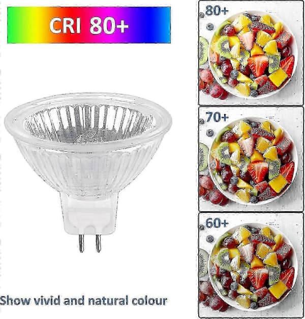 Halogenlampe GU5.3 35W Varmhvite Pærer - 12V MR16 Spotlight Pakke med 6_cdb1