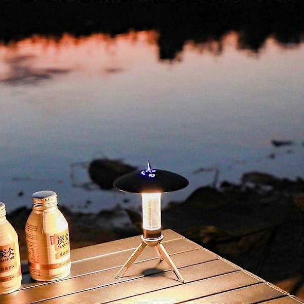 Multifunktionell 3-i-1 Portabel Campinglampa, USB Uppladdningsbar LED Utomhus Tält Hängande Nödlampa