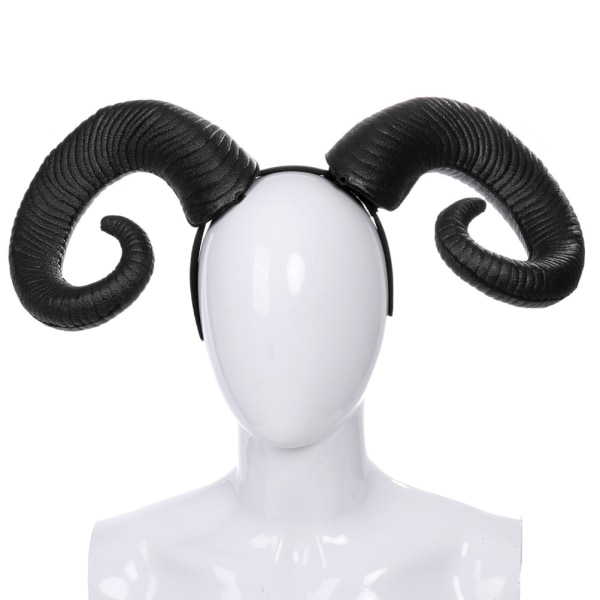 Halloween Sauehorn Pannebånd Devil Demon Horns Pannebånd for Halloween Costume Cosplay Photo Props