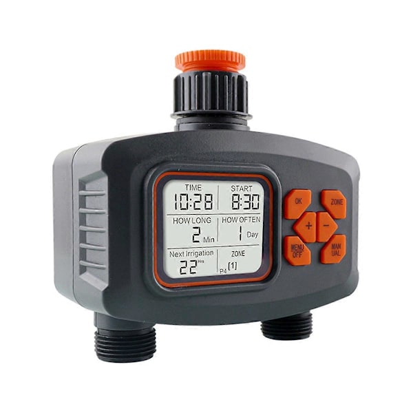 2-vejs vandtimer LCD-display timer IP65 automatisk controllersystem