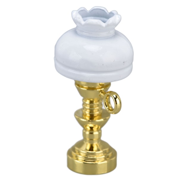 Dukkehus Bordslampe 1/12 Skala Retro Dekorativ Miniature Dukkehus Lys til 3 År Gamle Ovenfor