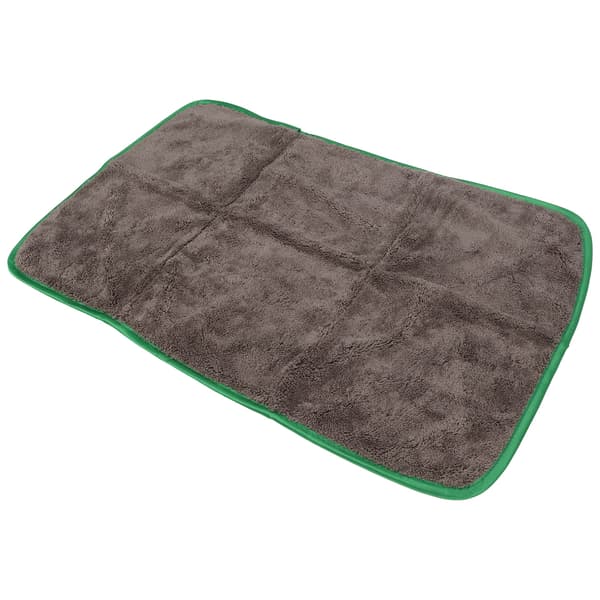 Biltvättshandduk Tjock Vattenabsorption Rengöringsduk Bilvårdsduk 40x60cm Grå Grön