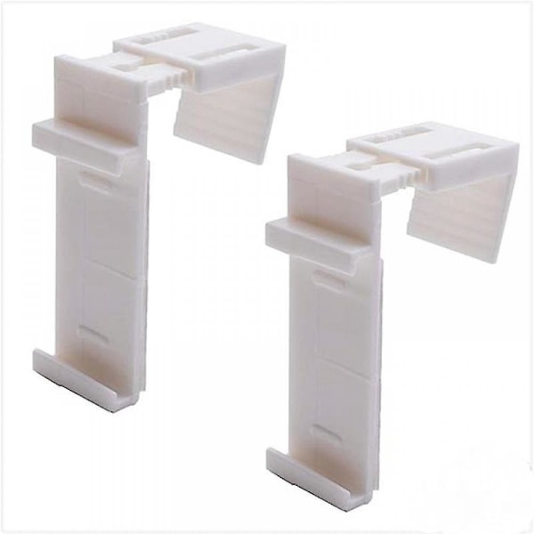 4 Set med tillbehör för rullgardiner, klämfäste för rullgardiner, ingen borrning, justerbar från 1,5 till 2,2 cm, för rullgardiner, mörkläggning S