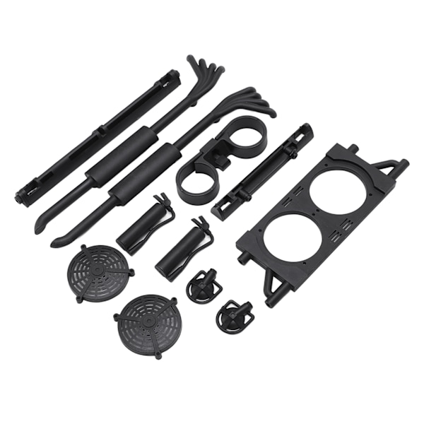 RC-bildekseldekorasjonsvindudekorativt eksosrørsett for ZD Racing DBX-07 1/7 RC-kjøretøy